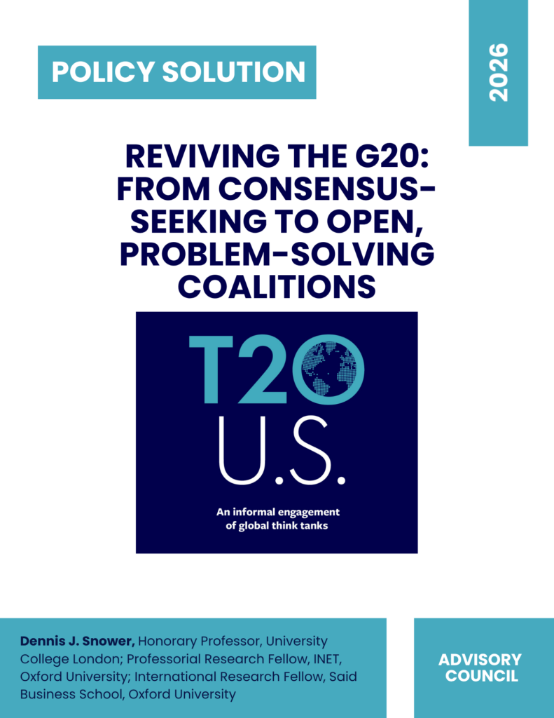 Reviving The G20_ From Consensus-Seeking To Open, Problem-Solving Coalitions cover