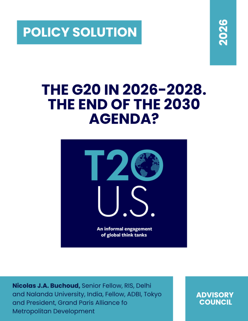 The G20 in 2026-2028. The end of the 2030 Agenda?